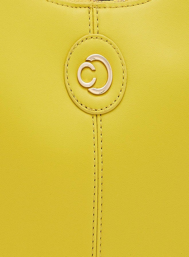 كابريس حقيبة كابريس ميندي هوبو، متوسطة الحجم | حقيبة كتف أنيقة للنساء مزودة بحزام كتف وسحاب إغلاق آمن، وشعار معدني فاخر | مثالية للاستخدام اليومي والمناسبات غير الرسمية (لون أخضر ليموني) - Image 3